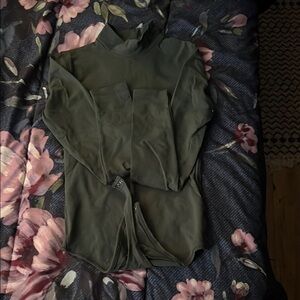 Olive Green Long Sleeve bodysuit
